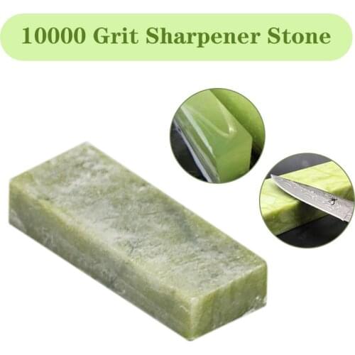 10000 Grit Sharpener Stone Polishing Whetstone Nature Jade Oil Stone for Knife Razor Sharpening Stone Super Fine
