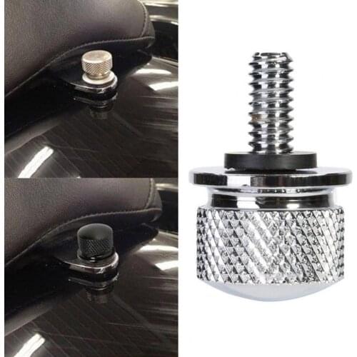 Universal Portable Stainless Steel Motorcycle Seat Bolt Tab Screw Mount Knob Cover for Harleys Davidson Dyna Softail Sportster R