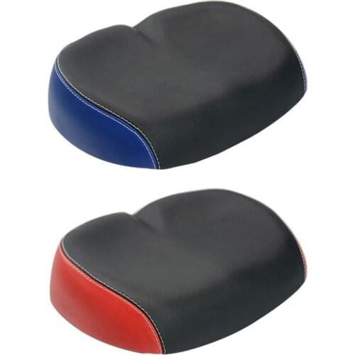 Bicycle Saddle Wide Bike Saddle PU Leather Bike Seat Universal Shock Absorption Bicyle Cushion Pad For Cycling Bike Accessories