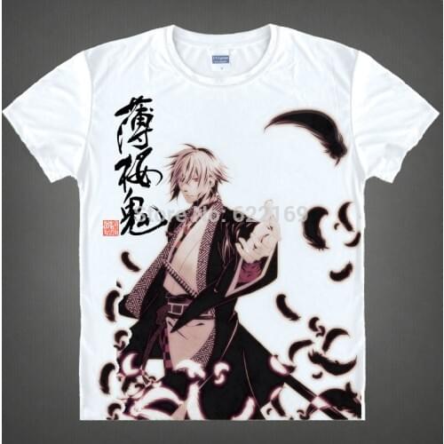 Japanese Hakuoki Shinsengumi Kitan anime t-shirt anime Toshizo Hijikata cotton shirt christmas halloween coolprint
