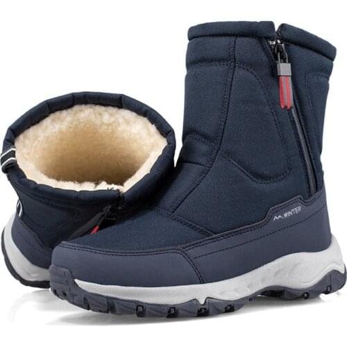 Women Snow Boots 2020 Winter New Non-slip Waterproof Platform Boots for Women Plush Keep Warm Cotton Shoes Woman Botas Mujer