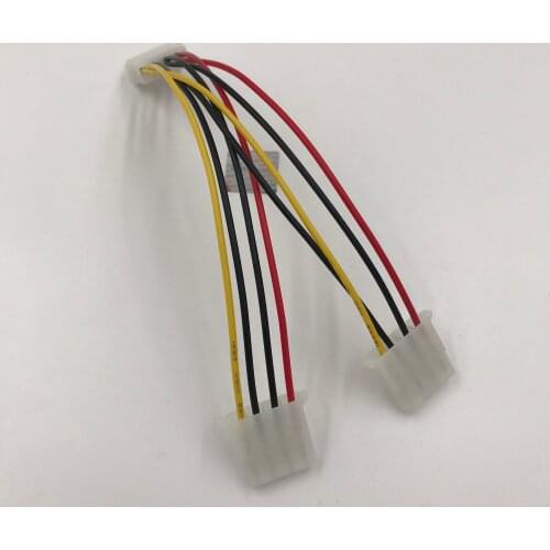 2 Pieces IDE to Sata Y Splitter Hard power Cable 4Pin male to Dual 4Pin Female Power Cable 2Pcs