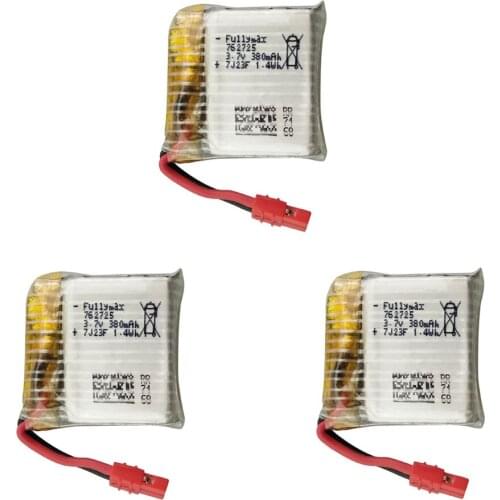 3.7V high quality battery for X21 X21W Quadcopter Remote Control Helicopter Spare Parts 3.7V 380mah 1S UAV Lithium Battery