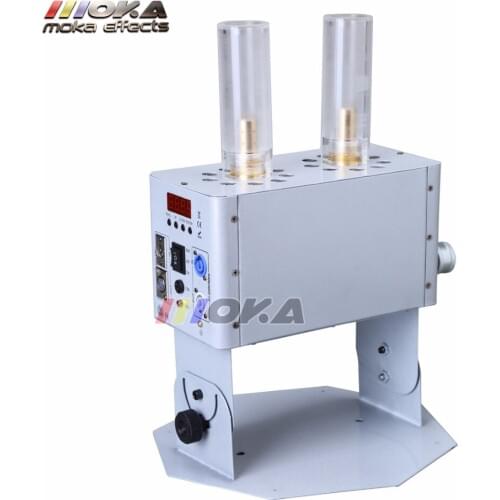 6 Pcs/Lot led co2 jet machine disco stage effects 18x3w led CO2 Cannon Column co2 Jet Fog Machine free 6m co2 hose