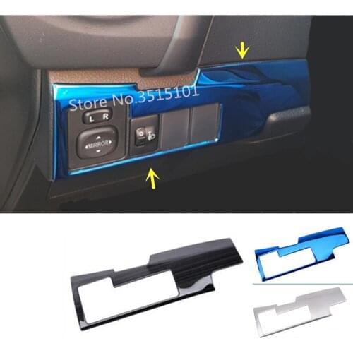 Car Stainless Steel Stick Inner Cover Front Head Light Switch Button Trim Frame Lamp For Toyota Corolla Altis 2017 2018 2019