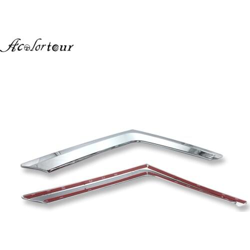 Car Silver ABS Styling For Nissan X-Trail T32 Front Grille Sticker Upper Billet Bumper Trim Anti-collision Protection Mesh Trim