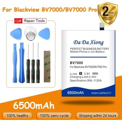 Free Shipping 6200mAh V575868P BV7000 Battery For Blackview BV7000 Pro BV7000 Replacement Phone Batteries + Free Tools