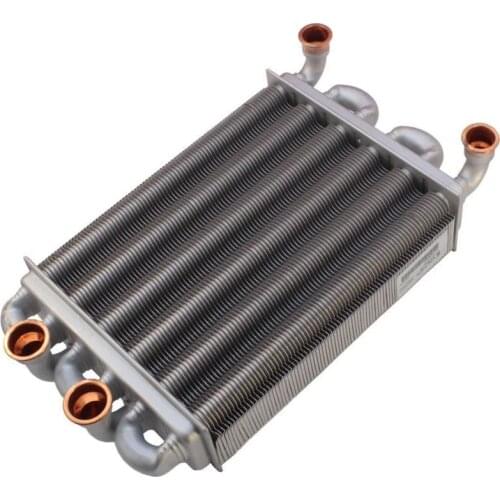Bithermic heat exchanger Immergas, Ariston, Biasi, Unocal (1.024398 / 65106300 / BI1592100) VALMEX (Italy)