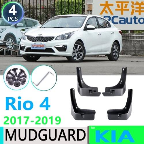 For KIA Rio 4 K2 2017 2018 2019 YB Sedan Saloon Fender Mudguard Mud Flaps Guard Splash Flap Car Accessories