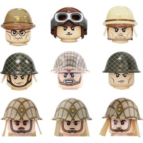 WW2 Army Southeast Asia Soldiers Figures Building Blocks Military Japan Paratroopers Infantry Weapons Guns Parts Mini Bricks Toy