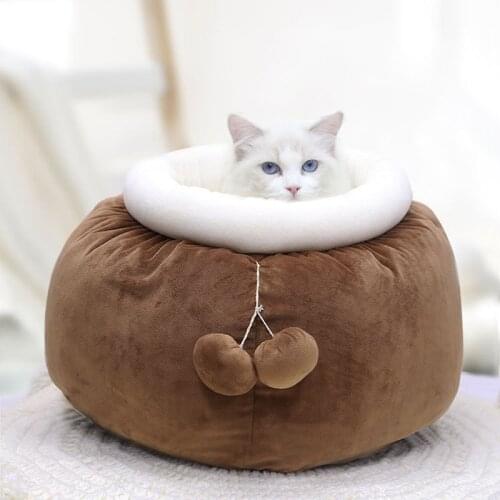 Cats nest house cushion dogs Nest Bed autumn winter pumpkin pet supplies small medium sized dog sleeping poodle French Bulldog