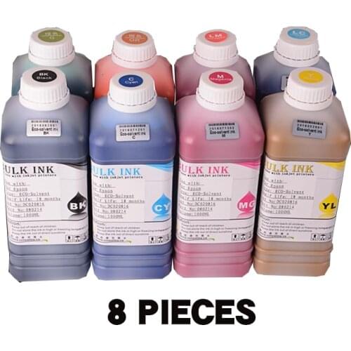 1L eco solvent ink for Espon VP-300i SP-540i LEJ-640 LEF-20 VS-640 VS-540 XF-640 RA-640 RS-640 RS-540 XJ-640 Eco solvent Ink