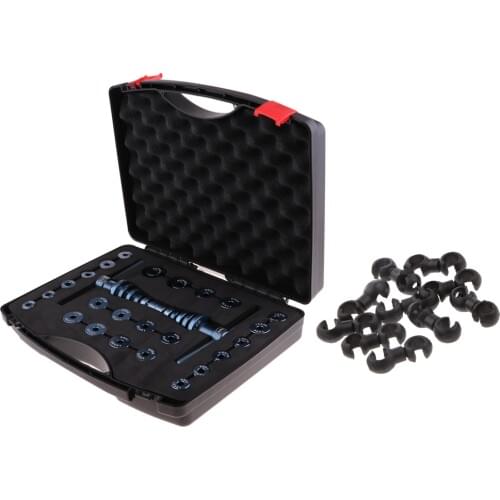 Bike Bearing Installer Bicycle Bearing Press Kit Tool & 10x Rotatable C-Clip