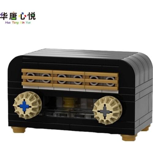 MOC City Series Radio Model Educational Toys Suitable For Children Assemble Compatible Building Blocks Decorations Gifts Cities