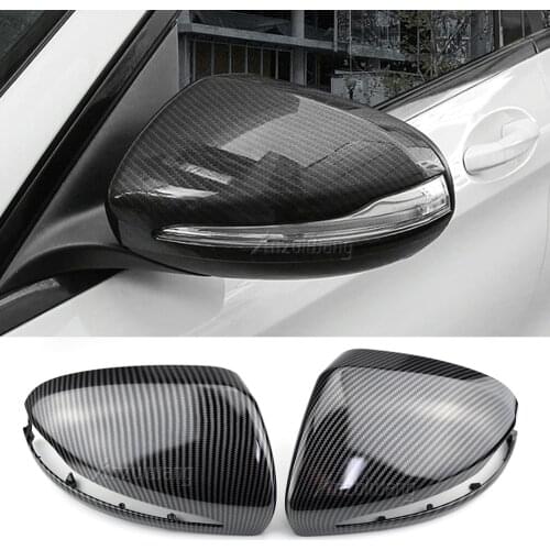 Modified Glossy Black Mirror Cover Caps for Mercedes-Benz C S E GLC W205 W253 W222 W213 W238 X253 Replacement Shell Accessories