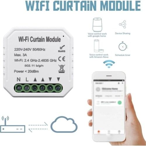 For Tuya Smart Life WiFi Curtain Switch Module for Roller Shutter Blind Motor Smart Home For Google Home