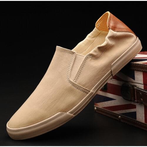 Brand New Mens Vulcanized Shoes 2020 Spring Korean Fashion Casual Trendy Loafer Shoes All-match Canvas Shoes Men Sneaker Shoes