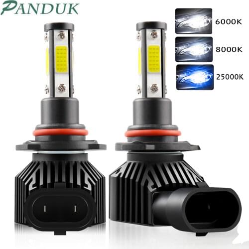 PANDUK 2pcs 360 Degree LED 14000LM H7 H11 LED Bulb H1 H3 H4 H8 H9 9005 HB3 9006 HB4 Auto Car Headlight 6000K Fog Light 12V