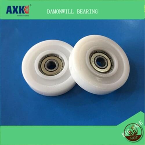 Rubberized wheel 6*38*10MM POM 626ZZ rubberized bearing 4PCS nylon positioning wheel bearing pulley roller 6X38X10MM