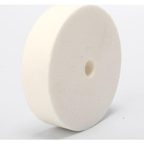 3 inch White Ceramic Grinding Wheel With bore 10mm Abrasive Polishing Pad Abrasive Disc for Stone Metal Grinder 1Pcs (White