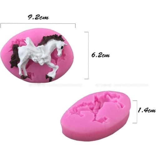Unicorn Pegasus Trojan horse silicone fandont mold Silica gel moulds Chocolate molds candy mould silicone molds