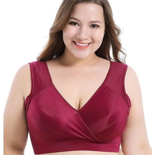 No Rims Thin Comfortable Lingeries Bralette Women Bras Plus Size 8XL Large Cup Lady Brassieres Shockproof Vest