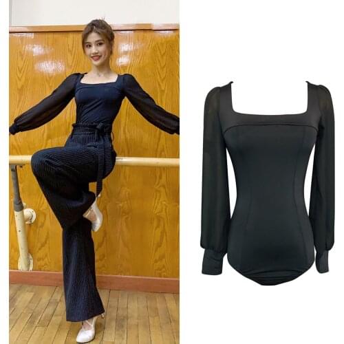 Fairy Ballroom Dance Tops Women Tap Dance Outfit Stage Costume Latin Dance Wear Designer Clothes American Clothing JL2540