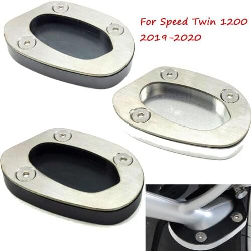 For Triumph Speed Twin 1200 2019-2020 Motorcycle Kickstand Foot Side Stand Extension Enlarge Pad Support Plate
