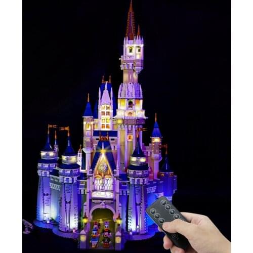 In Stock Disneys Princess Castle Compatible 71040 16008 4080PC Building Blocks Kits LED Sets Bricks City Toys For Gifts
