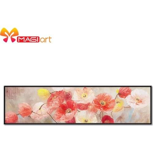 Cross stitch kits Embroidery needlework sets 11CT water soluble canvas patterns 14CT Floral Large size peony painting-NCMF214