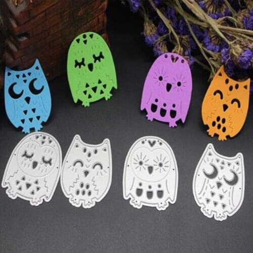 YINISE Metal Cutting Dies Scrapbooking Stencils Owls DIY PAPER Album Cards Decoration Embossing Folder Die Cut Cuts Tools Mold