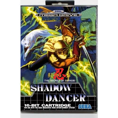 Shadowdancer 16 bit SEGA MD Game Card With Retail Box For Sega Mega Drive For Genesis
