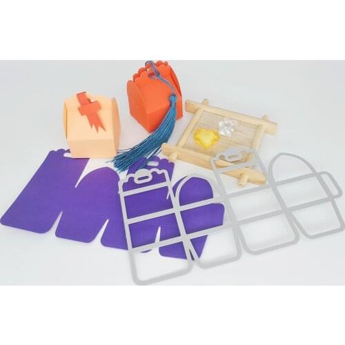 3D gift box, candy box, Christmas decoration card metal cutting mold DIY scrapbook paper photo process template