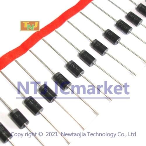 50 PCS 3.0 Amp Schottky Barrier Rectifier Diodes Axial−Lead DO-201AD, 1N5820 IN5820 20V ,1N5821 IN5821 30V ,1N5822 IN5822 40V