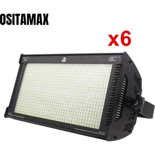 6PCS/LOT Lyre LED Strobe Lighting 800 SMD Stroboscope Stage Effect Lighting White Strobe Lamp Flash for KTV Concert Show Disco