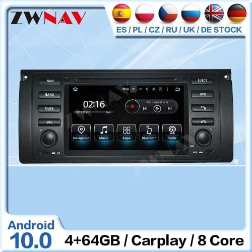 Carplay Android Multimedia Radio Receiver For BMW X5 M5 E39 1995-2003 E53 2000-2007 Auto Audio Stereo Video Player GPS Head Unit