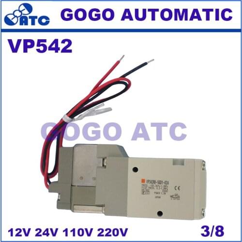 SMC type solenoid valve VP542-3D/4D/5D/6D pneumatic component electromagnetic solenoid valve 01 interface diameter 12 24 110 220