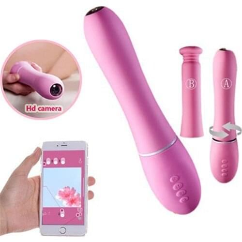 Sex Shop Wifi APP Control Dildo Vibrator With Endoscope Camera Sex Toys for Couple Heating Thrusting Camera Vibrators for Women