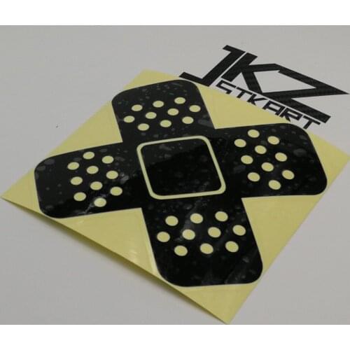 JKZ STKART Vinyl Die Cut Car Sticker Decals Funny Band Aid Cross 12 x 12 cm for Motor Bike Truck Helmet Decorated Stickers