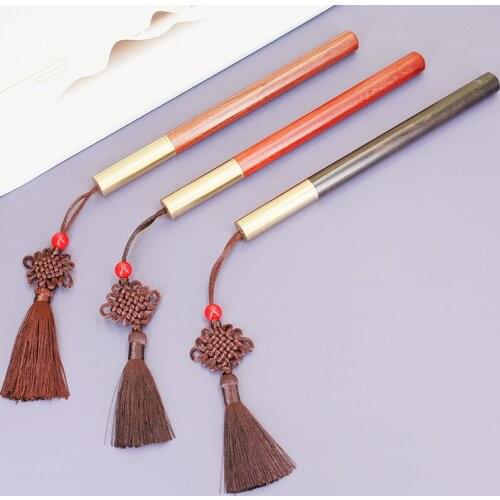 JNMZAUM brand solid wood roller pen classical brass high quality ebony pen festival gift pen set business promotion