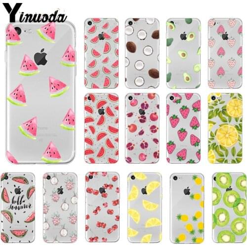 Yinuoda Cute Summer Fruit watermelon Phone Case Cover Shell For iphone 12pro max SE 2020 8 7 6 6S Plus X XS MAX 5 5S SE XR 10