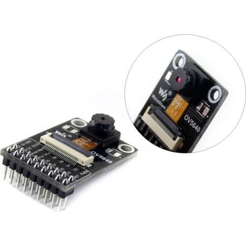 Camera Module Based on OV5640 Image Sensor Board (A) 5 Megapixel 2592x1944 Resolution Supports image scaling, panning, winding