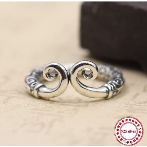 S925 sterling silver mens ring personalized fashion classic retro jewelry clouds gift sent lovers gift 18 years hot