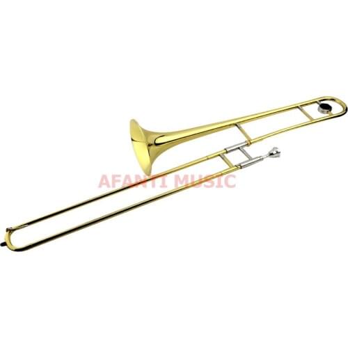 Afanti Music Bb tone / Yellow Brass / Gold Lacquer Trombone (ATB-1221)