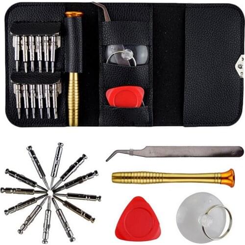 16pcs/25pcs Precision Screwdriver Set Repair Mobile Phone Opening Repair Tools Kit Hex Phillips Torx Slotted Bit Kit