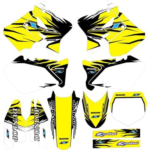 3M Motocross Team DECALS STICKERS GRAPHICS BACKGROUNDS For Suzuki RM125 RM250 RM 250 125 2001-2006 2007 2008 2009 2010 2011 2012