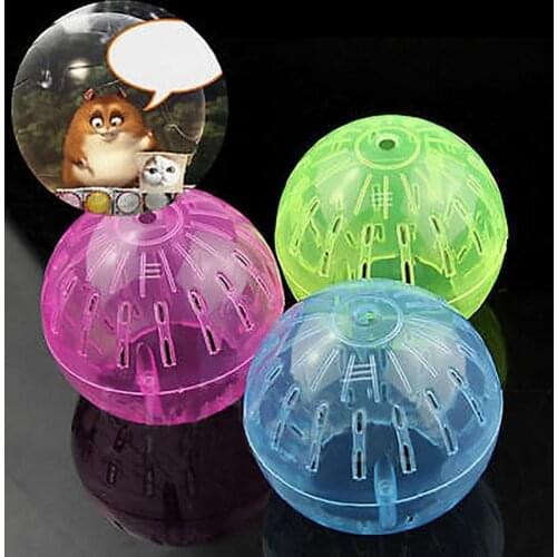 New Durable Plastic Pet Supply Rodent Mice Jogging Hamster Gerbil Rat Toy Plastic Exercise Running Ball Play Toys Accessory