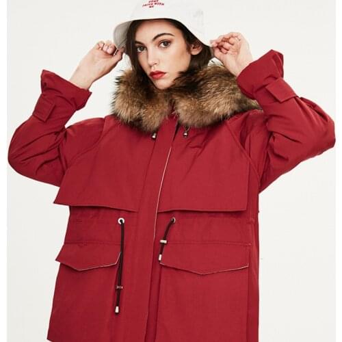 New arrival 2020 down jacket high quality mid-length style with a fur warm women winter coat