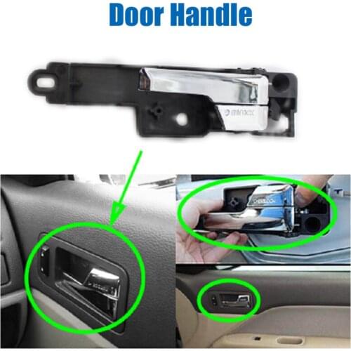 New 4 PCS F6E5Z-5422601-A 6E5Z5422601A Chrome Inside Interior Door Handle For Fords Fusion, Mercury Milan, Lincoln MKZ Zephyr