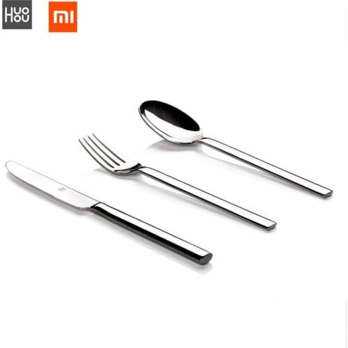 Original Xiaomi Mijia Huohou cutlery set Steak Knives Spoon Fork Stainless Steel Tableware Set Dinner Household travel Cutlery